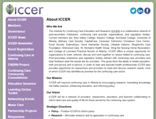 Tablet Screenshot of iccer.ca
